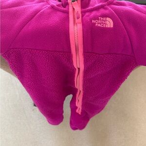 The North Face Kids Fuchsia One Piece Footie